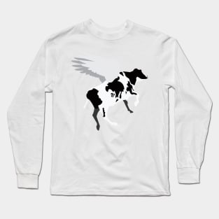 Browser the Flying Cow Long Sleeve T-Shirt